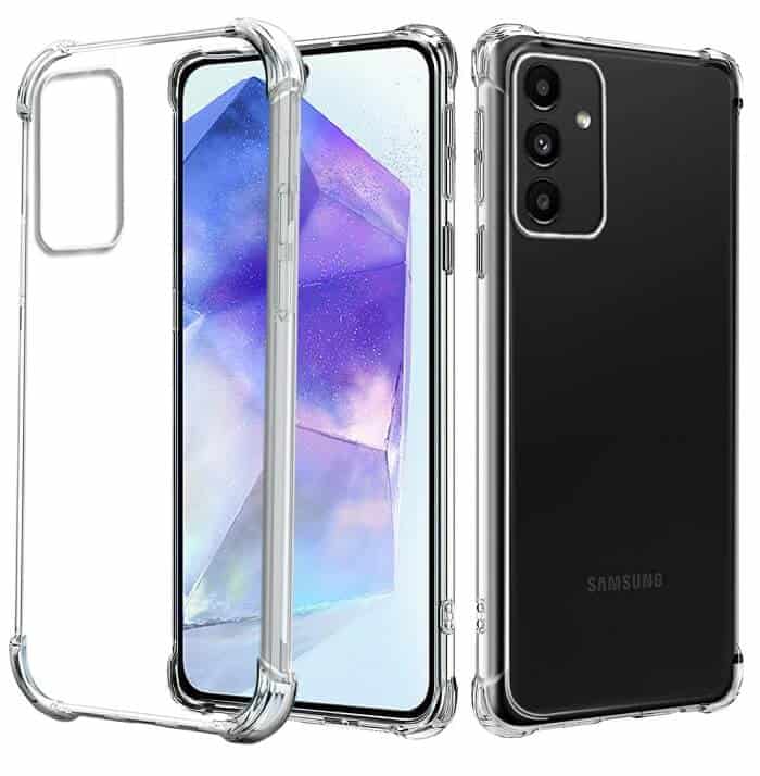 For Samsung Galaxy A55 5G SupRShield Clear Case Shockproof Heavy Duty Gel Air Cushion Cover For Samsung Galaxy A55 5G SupRShield Clear Case Shockproof Heavy Duty Gel Air Cushion Cover